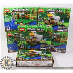 BOX OF ASSORTED LEGO TYPE PUZZLES