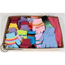 FLAT OF GLOVES AND SCARVES