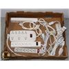 Image 1 : FLAT OF HOUSEHOLD POWER BARS AND EXTENSION CORDS