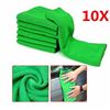 Image 2 : PACK OF 10 NEW GREEN MICROFIBER RAGS