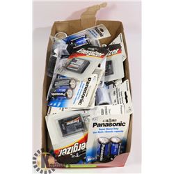 FLAT OF NEW EXPIRED DIFFERENT STYLE BATTERIES