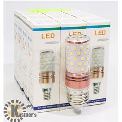 LOT OF 12 NEW LED LIGHT BULBS - 3000K