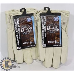 TWO PAIRS OF BOB DALE DRIVERS GLOVES SIZE SMALL