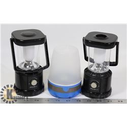 LOT OF 3 EDDIE BAUER 100 LUMEN LANTERNS WORKING