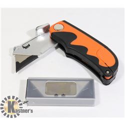 FOLDING KNIFE WITH 5 SPARE BLADES
