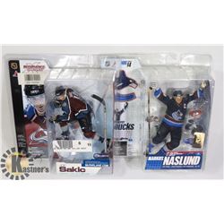 LOT OF 2 McFARLANE MARKUS NASLUND AND JOE SAKIC
