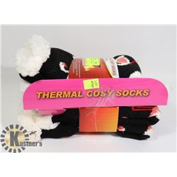 2PK LADIES COZY SLIPPER SOCKS