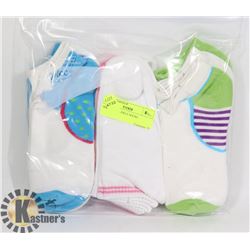 9PK LADIES ANKLE SOCKS