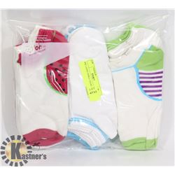 9PK LADIES ANKLE SOCKS