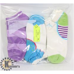9PK LADIES ANKLE SOCKS