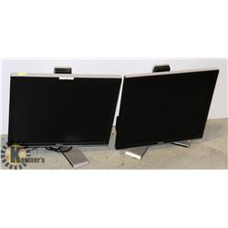 TWO DELL 19" COMPUTER MONITORS
