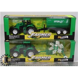 TWO NEW FARM TRACTOR KIDS TOYS