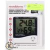 Image 1 : NEW THERMO- HYGROMETER & CLOCK
