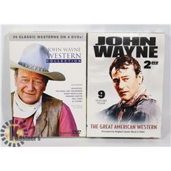 TWO JOHN WAYNE WESTER DVD COLLECTIONS