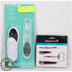 NEW 4PC MANICURE SET SOLD WITH NEW 4 IN 1 FOOT