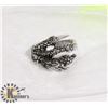 Image 1 : MENS HEAVY SILVERSTEEL DRAGON CLAW BIKER RING