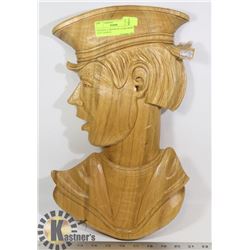 ORIGINAL CARVING OF A SAILOR BY NOEL NADEAU