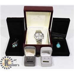 ASSORTED JEWELRIES-  TANZANITE AND 14 K GOLD,