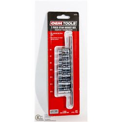 NEW OEMTOOLS 7 PC STAR SOCKET SET - E6,E7,E10,E14
