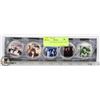 Image 1 : 5 BEATLES COINS IN PLASTIC CASES