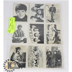 BEATLES CARDS - 9 CARD SHEET OF BEATLES CARDS