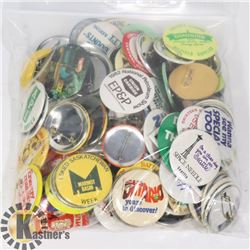 BAG OF VINTAGE AND COLLECTIBLE BUTTONS