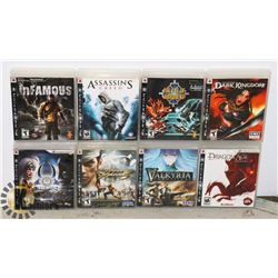 LOT OF 8 PLAYSTATION 3 GAMES