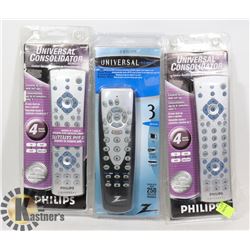 LOT OF 3 UNIVERSAL REMOTES