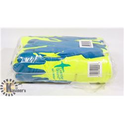 12PACK OF LATEX COATED WORK GLOVES SIZE 9