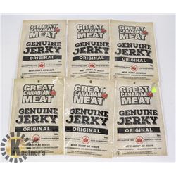 6 PACKS OF GENUINE JERKY ORIGINAL
