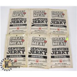 6 PACKS OF GENUINE JERKY ORIGINAL