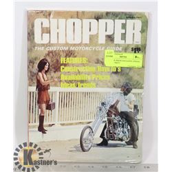 CHOPPER BIKER MAGAZINE SPRING 1971 1ST PRINT