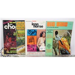 4 SPECIAL BIKER HARLEY MAGAZINES VINTAGE '70'S