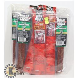 BAG OF ASSORTED PEPPERONI AND BEEF JERKY