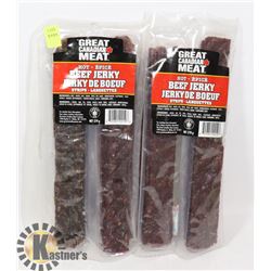 2 PACKS OF HOT BEEF JERKY