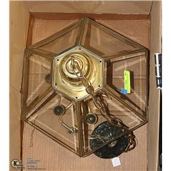 BEVELED GLASS CHANDELIER