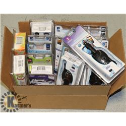 LOT OF 19 NEW RETRACTABLE CORD CAR CHARGERS