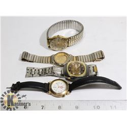 4 WATCHES WHITMAN GULF OIL ELGIN CARAVELLE