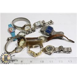 BAG OF 10 UNTESTED LADIES WATCHES ESTATE