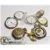 Image 1 : BAG OF 6 POCKET WATCHES UNTESTED ESTATE