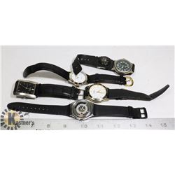 BAG OF 5 UNTESTED MEN'S WATCHES ESTATE