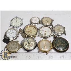 BAG OF 11 UNTESTED WATCH FACES ESTATE