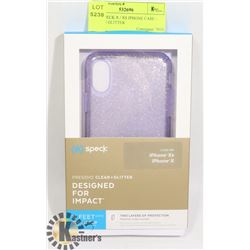 NEW SPECK X / XS IPHONE CASE - PURPLE GLITTER