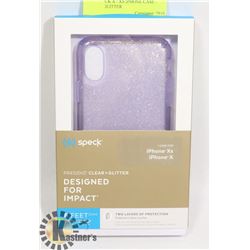 NEW SPECK X / XS IPHONE CASE - PURPLE GLITTER