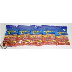 5 BAGS OF PLANTERS BARBECUE PEANUTS