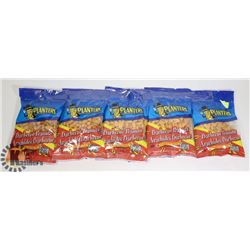 5 BAGS OF PLANTERS BARBECUE PEANUTS