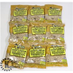 9 BAGS OF SALTED HULLED SUNFLOWER SEEDS