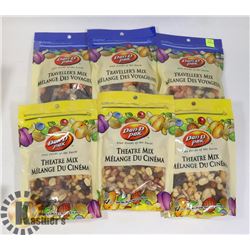6 ASSORTED BAGS OF TRAIL MIX