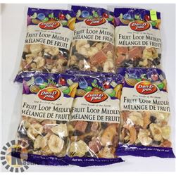6 BAGS OF FRUIT LOOP MEDLEY MIX