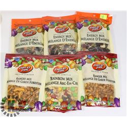 6 ASSORTED BAGS OF TRAIL MIX